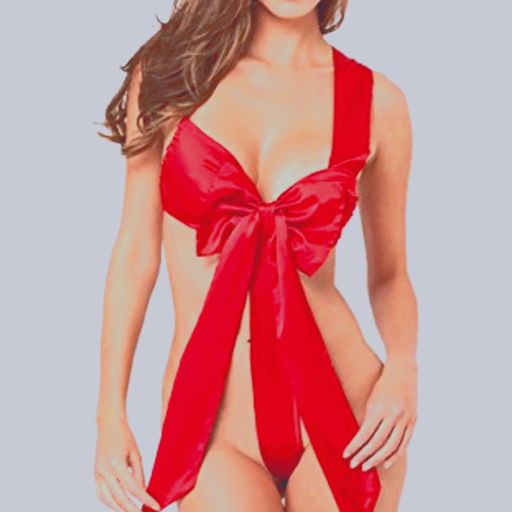 Red Bow TEDDY size M/L